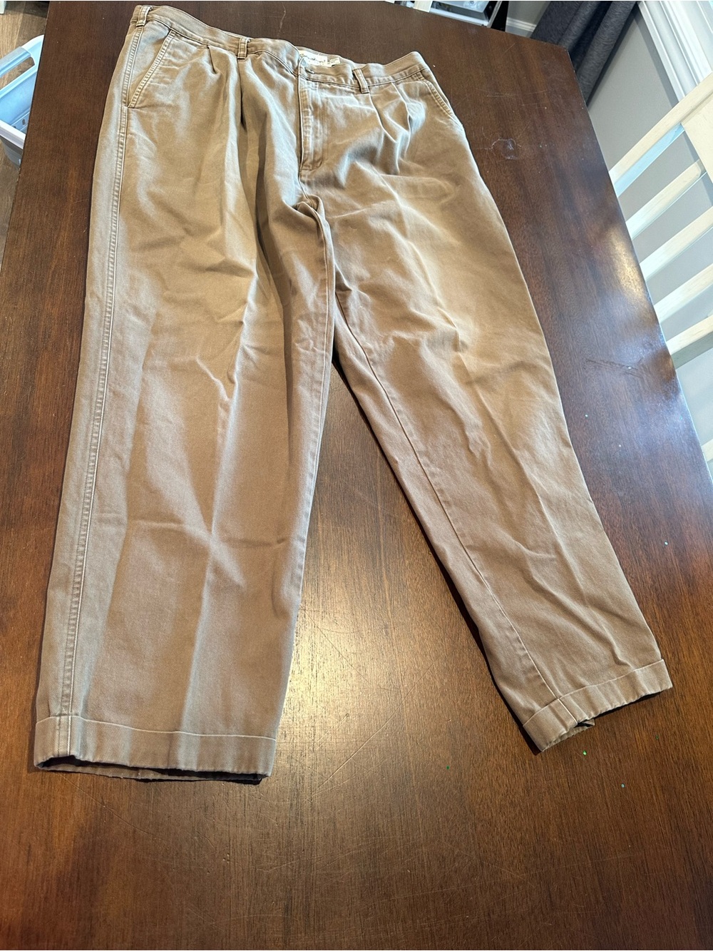 Men's Casual Chino Pants in Light Brown - Classic Fit